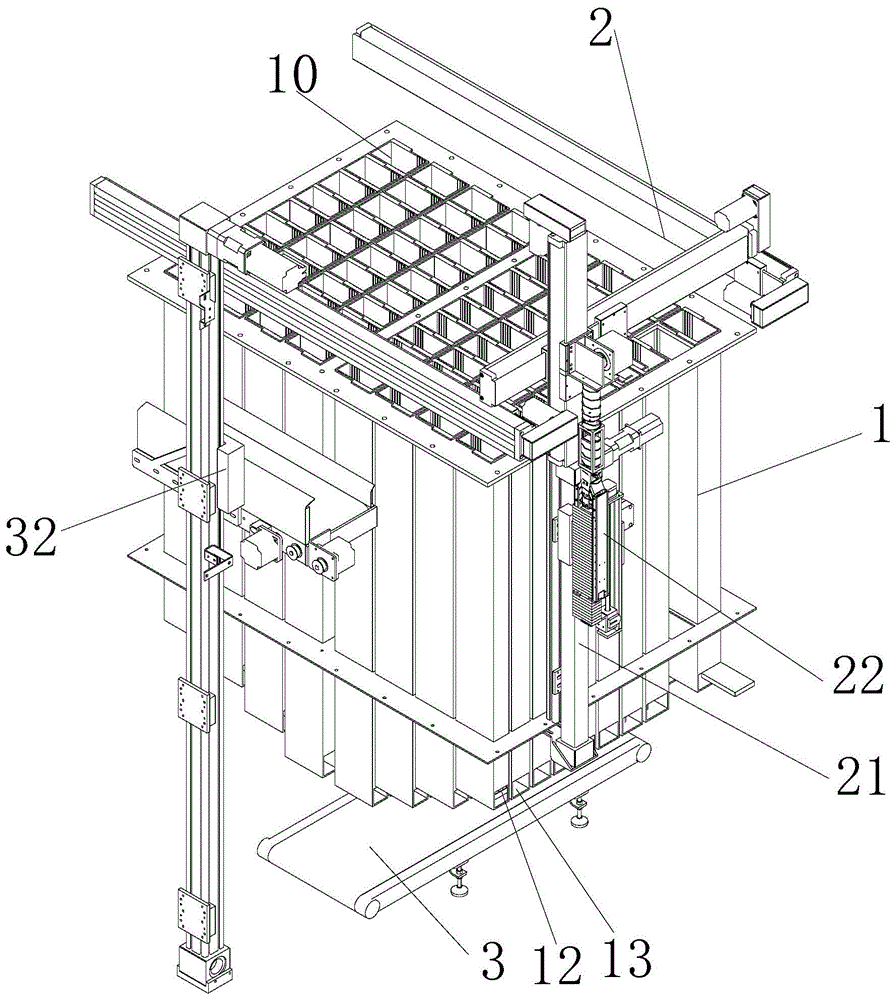 Flat and dense type vertical modular drug storage cabinet