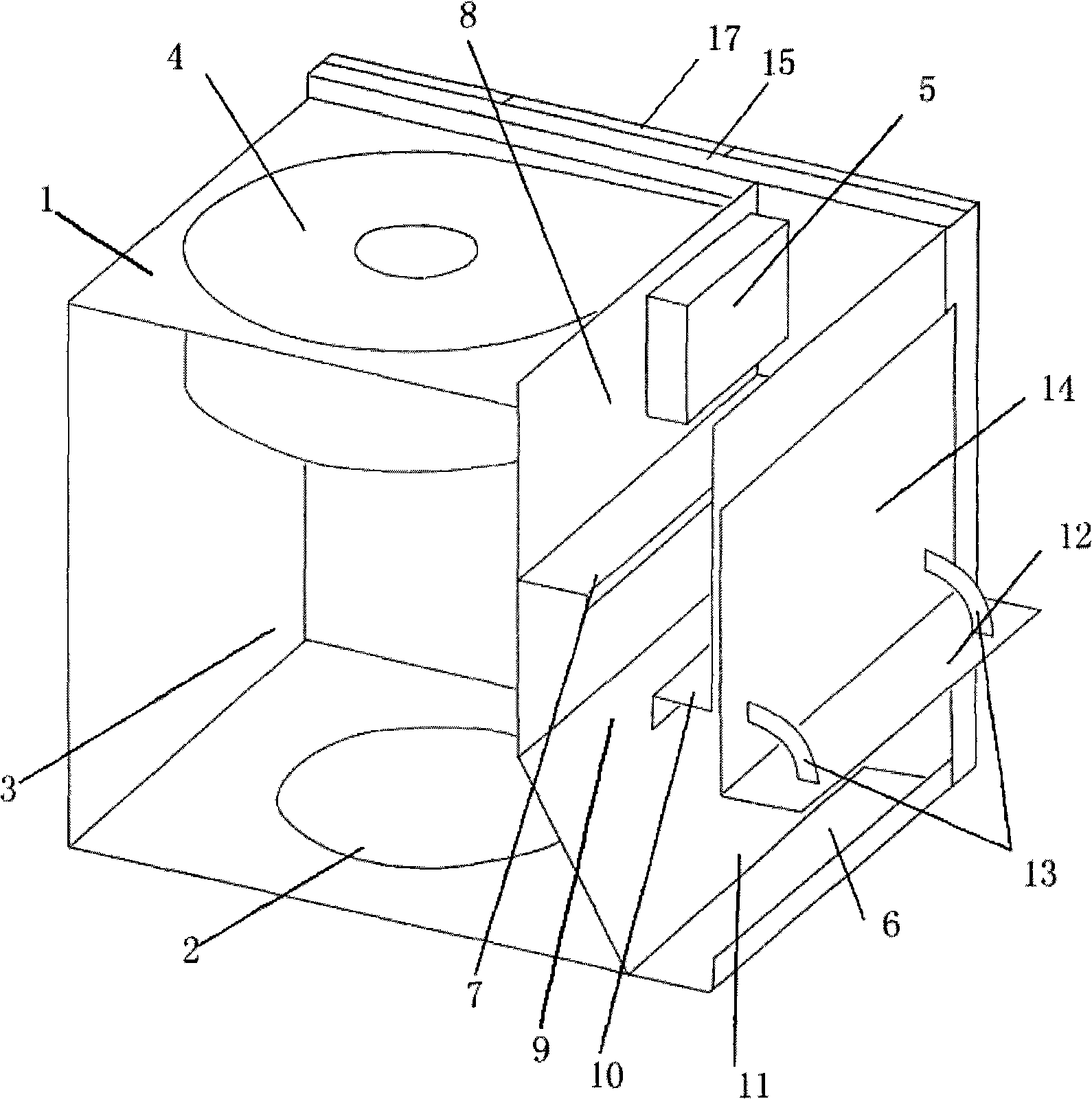 Indoor secondary gas flow equipment used for large-space large-span building