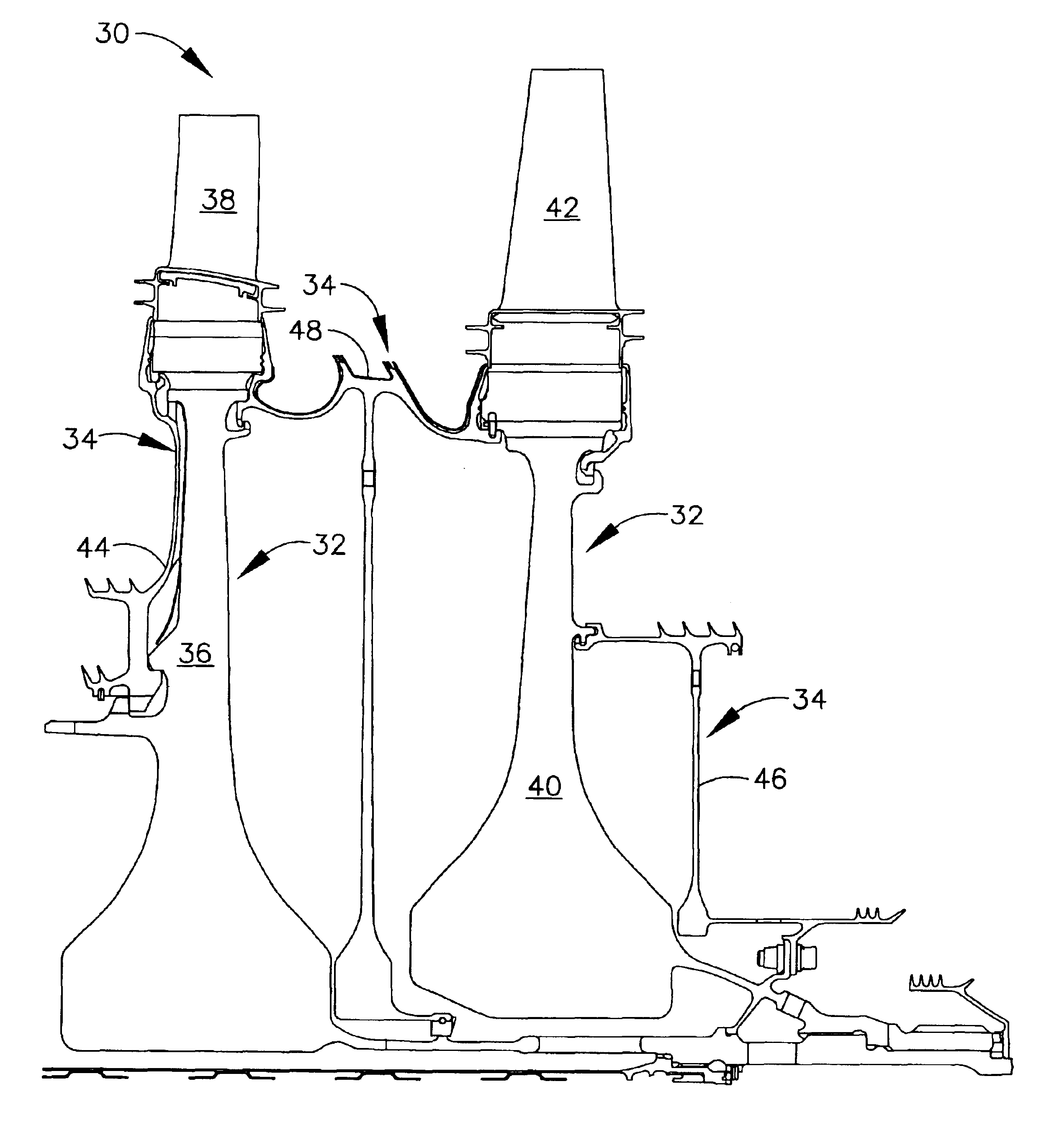 Aluminide or chromide coating of turbine engine rotor component