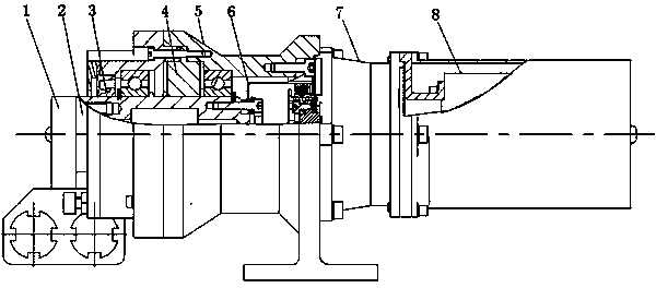 Unfolding device achieving high precision, miniaturization and high torque output