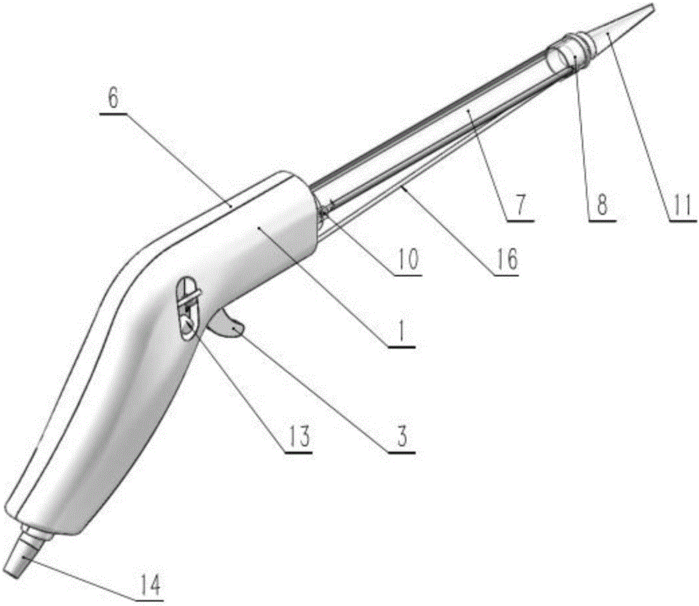 Setting method of elastic thread in ejection type ligation device and elastic thread ligation device