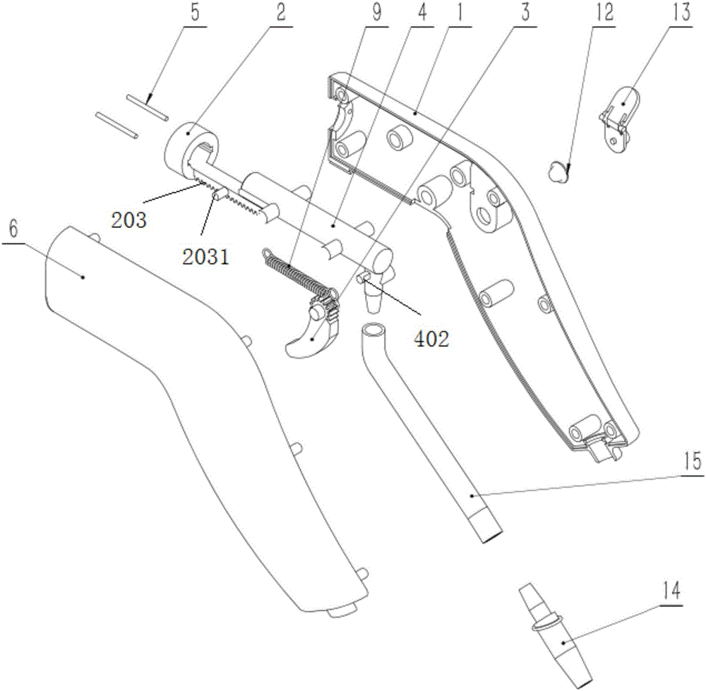 Setting method of elastic thread in ejection type ligation device and elastic thread ligation device