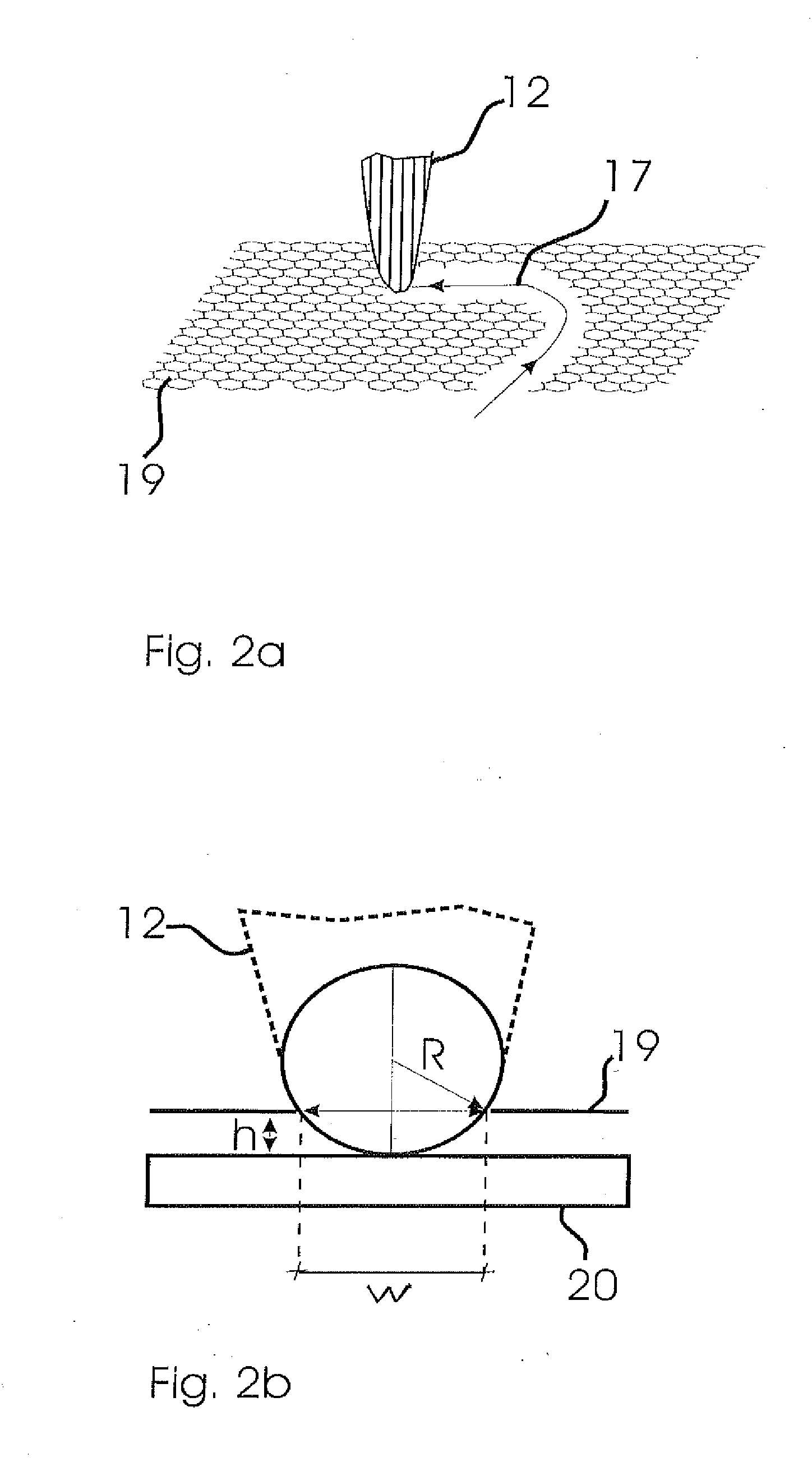 Cutting device for cutting graphene and a method for cutting graphene using a cutting device