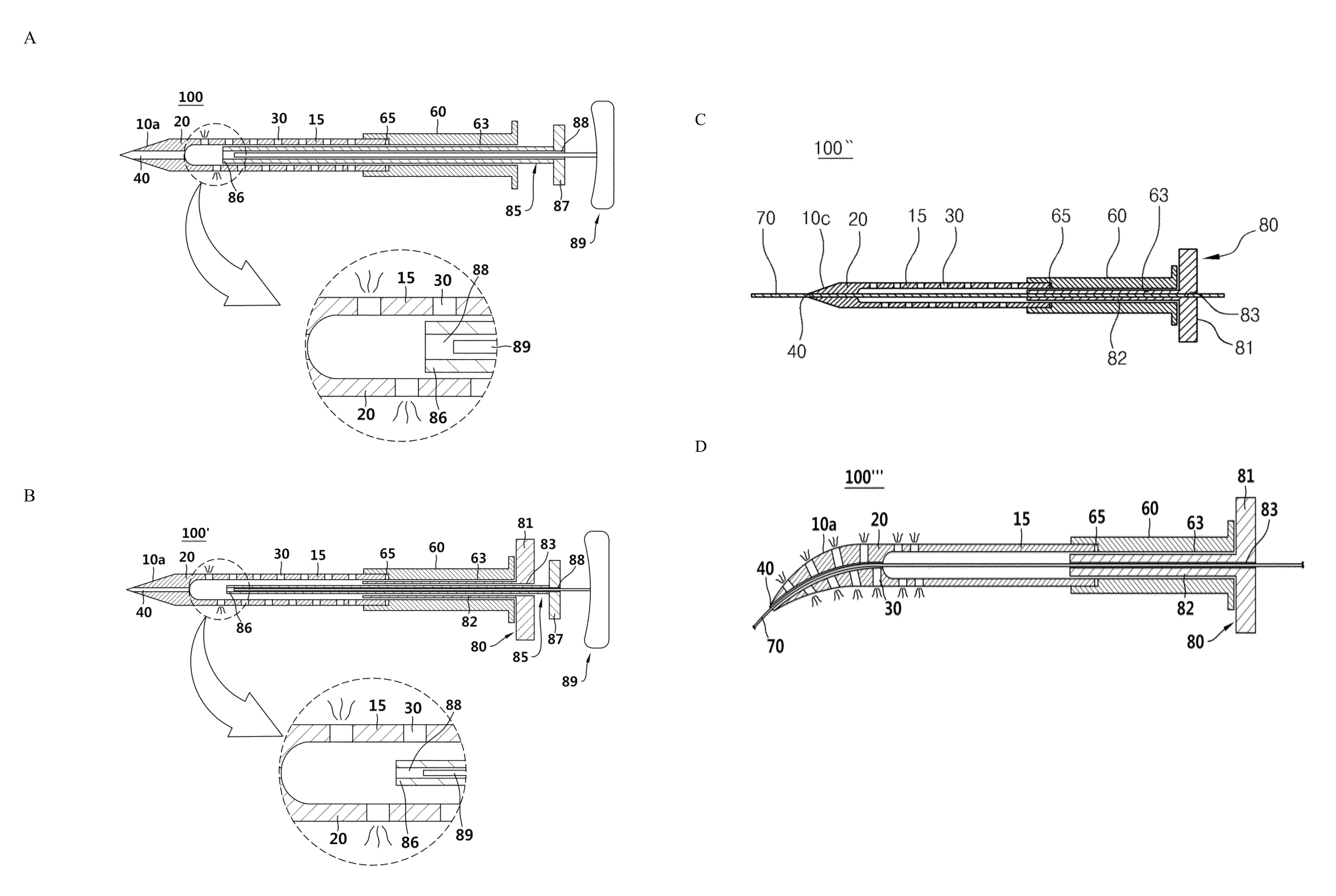 Pin assembly for operation capable of introducing drug