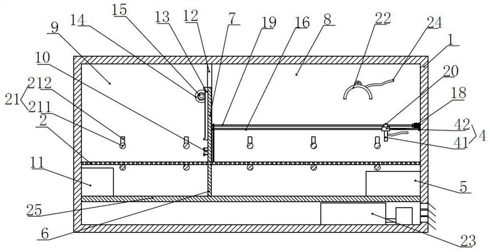 A device for releasing silicon rods from a reduction furnace