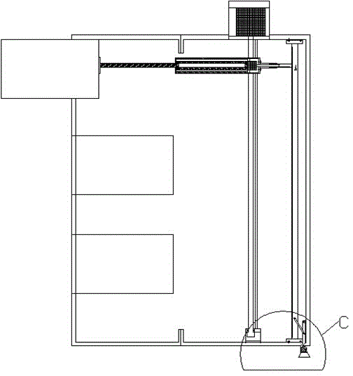 Drawer-type electric power control cabinet assembly with alarming device and position sensor