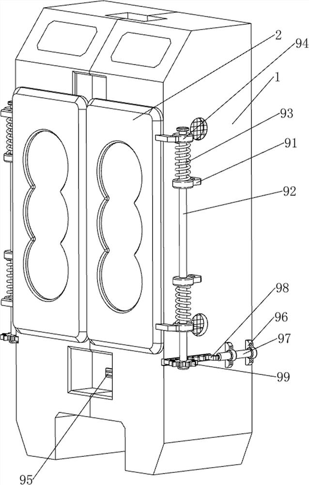 Titanium clamp storage equipment for gynecological operation