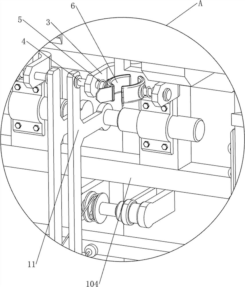 Titanium clamp storage equipment for gynecological operation