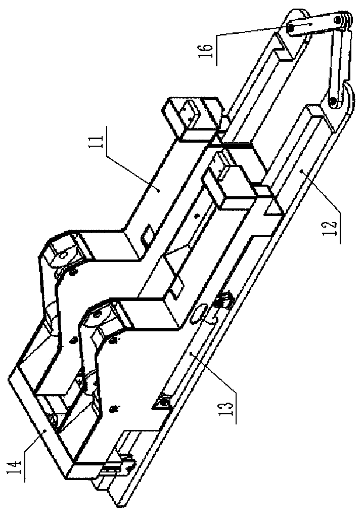 Coal mine tunnel multi-directional self-moving slipping boot type hydraulic support