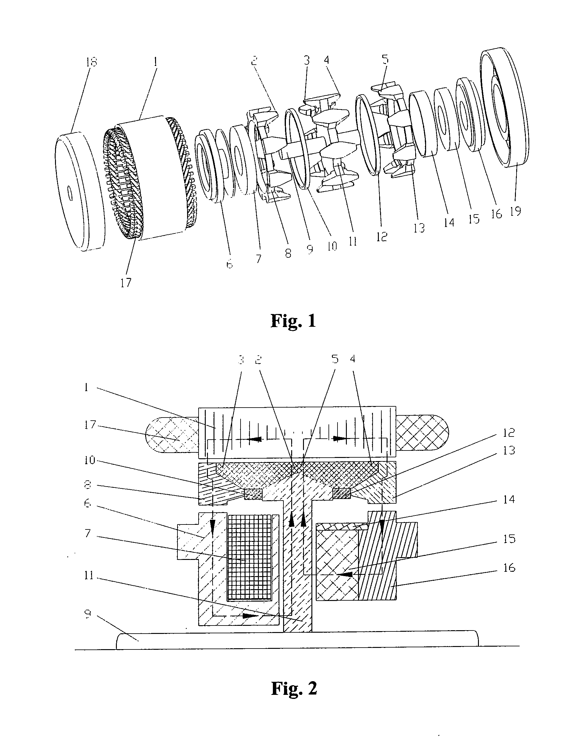 AC Electric Machine With Claw Poles