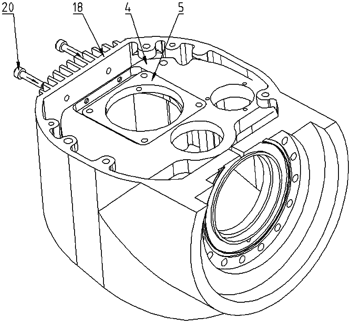 Multi-freedom-degree hollow coordinative mechanical arm