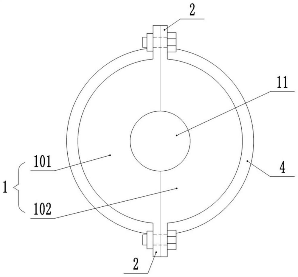 Connecting structure for fabricated building components