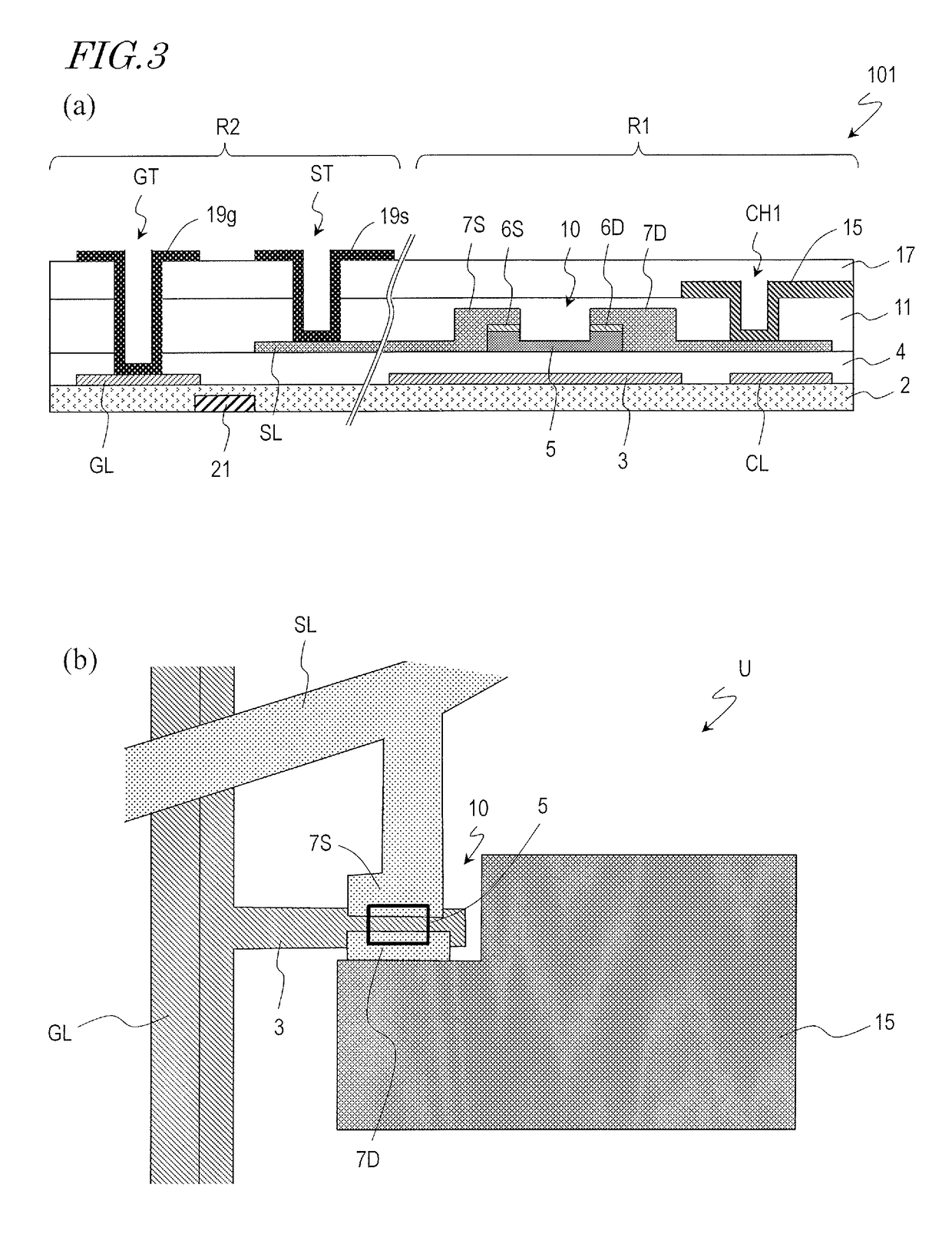 Scanning antenna comprising a liquid crystal layer and method for manufacturing the same