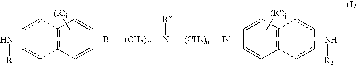 Bridge compound with N, N-dialkylamino group and application thereof