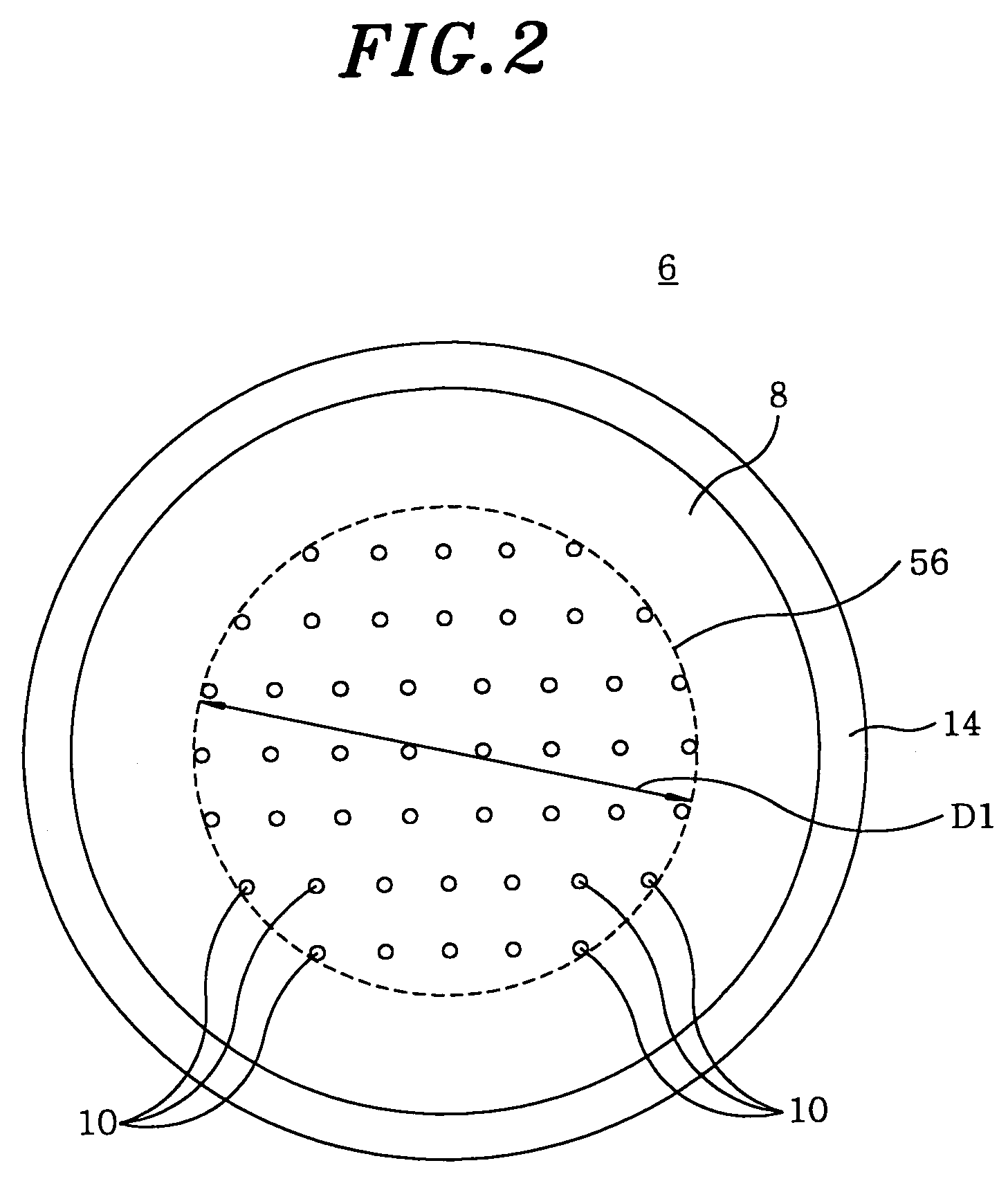 Processing device using shower head structure and processing method