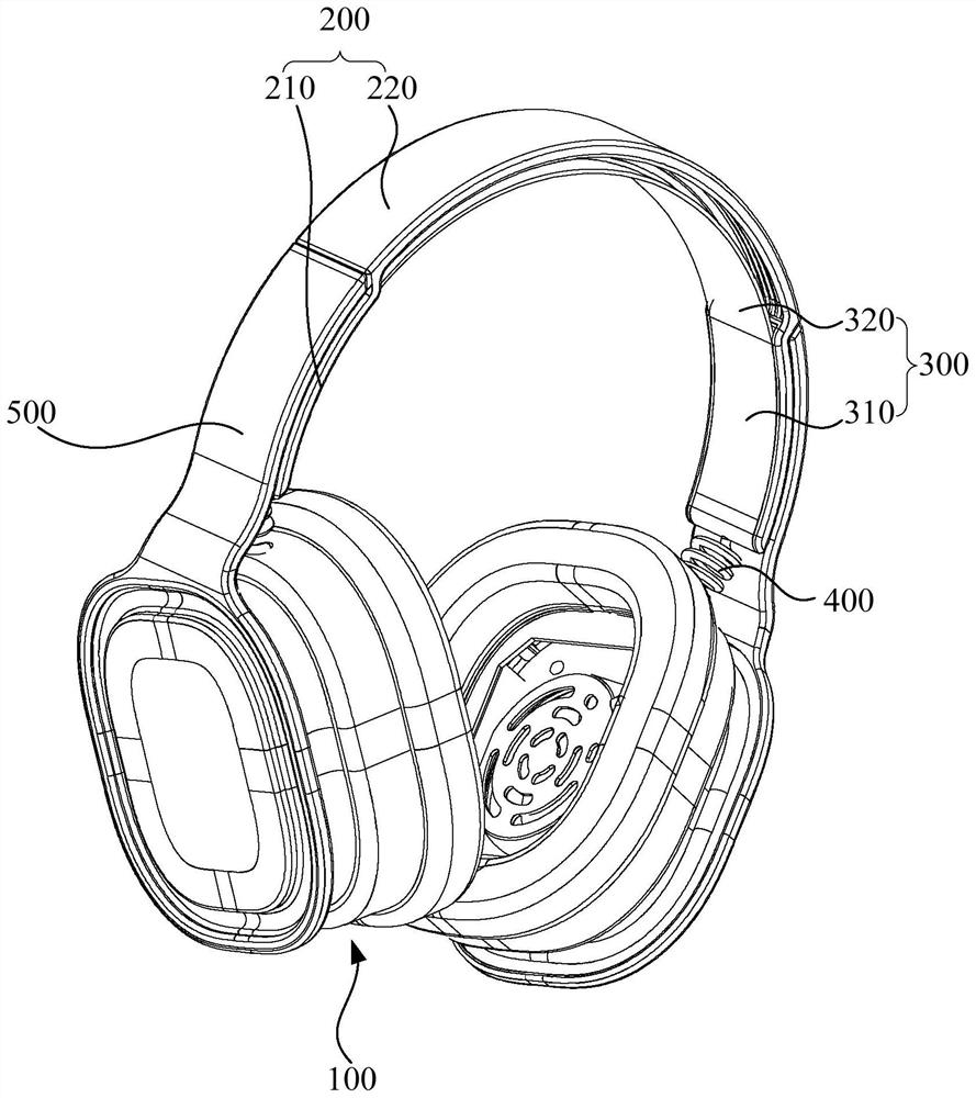 Earphone headband structure and headphone