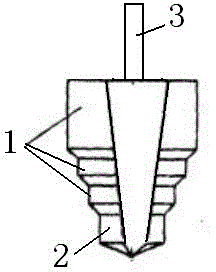 Tapered step drill