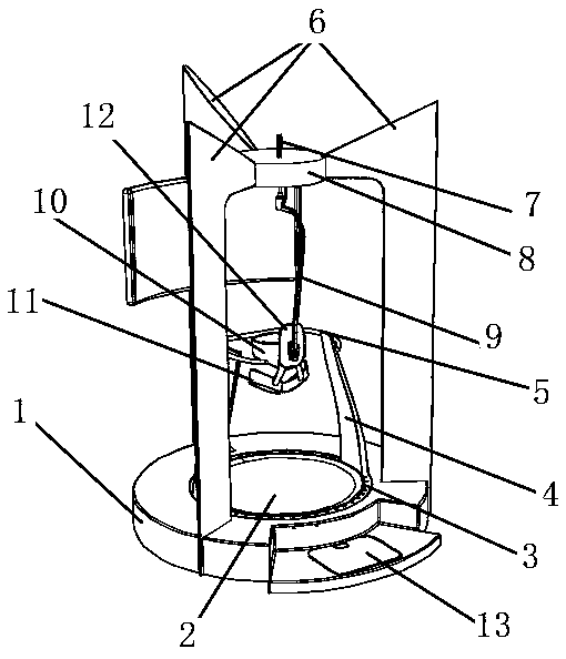 All-directional walking rehabilitation training device with hard traction weight losing effect