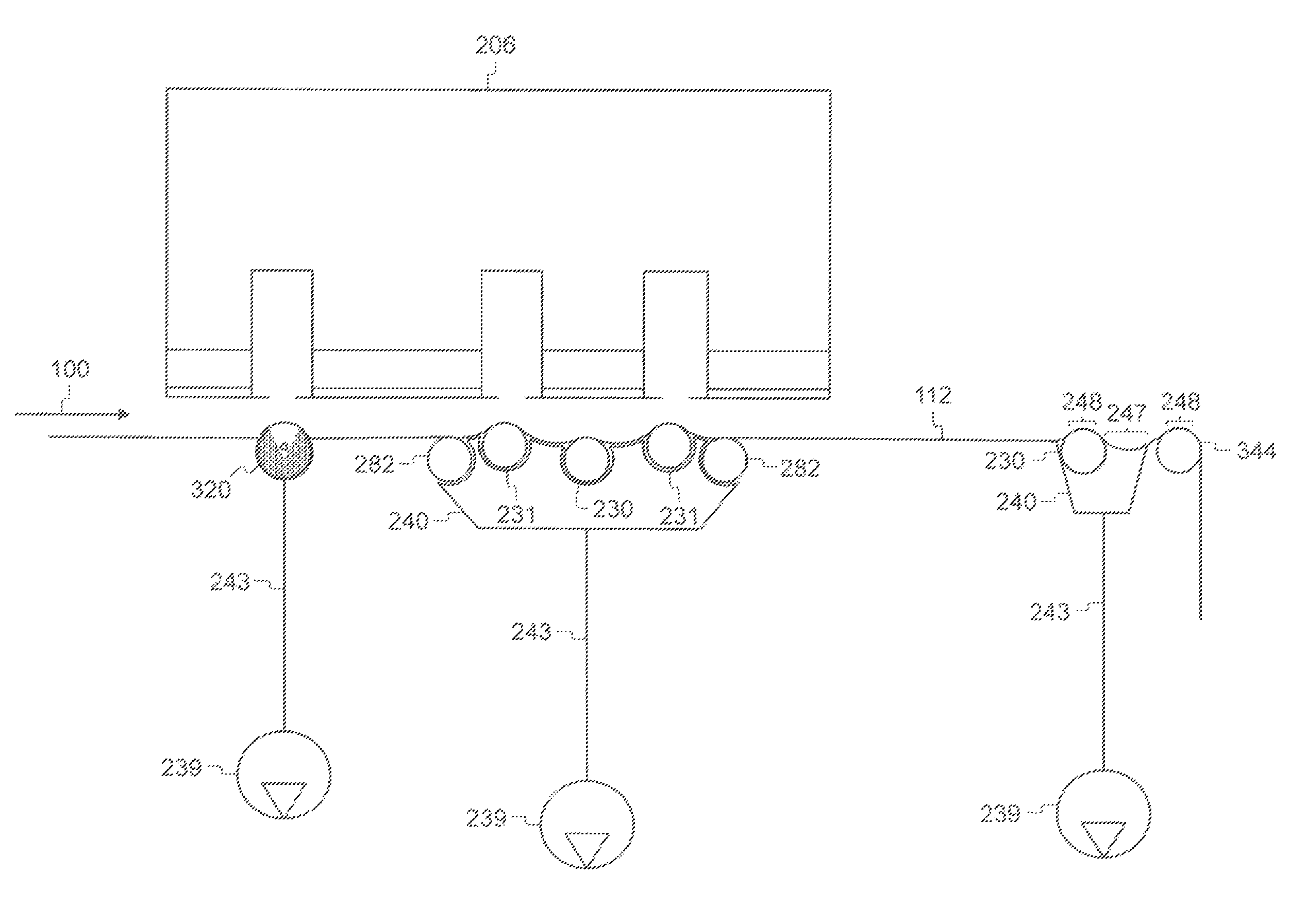 Vacuum pulldown of print medium in printing system