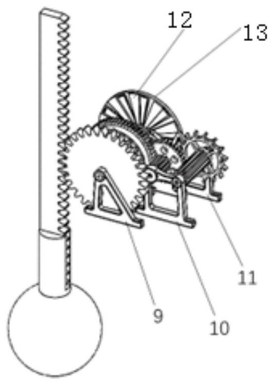 Friction nanometer power generation device based on flywheel structure