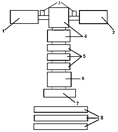 In-situ composite fiber forming reinforced polymer material as well as preparation method and device thereof