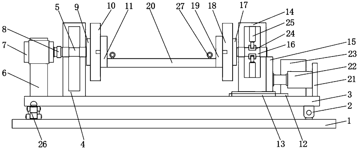 Hydraulic rotary machining table for automobile metal part machining center