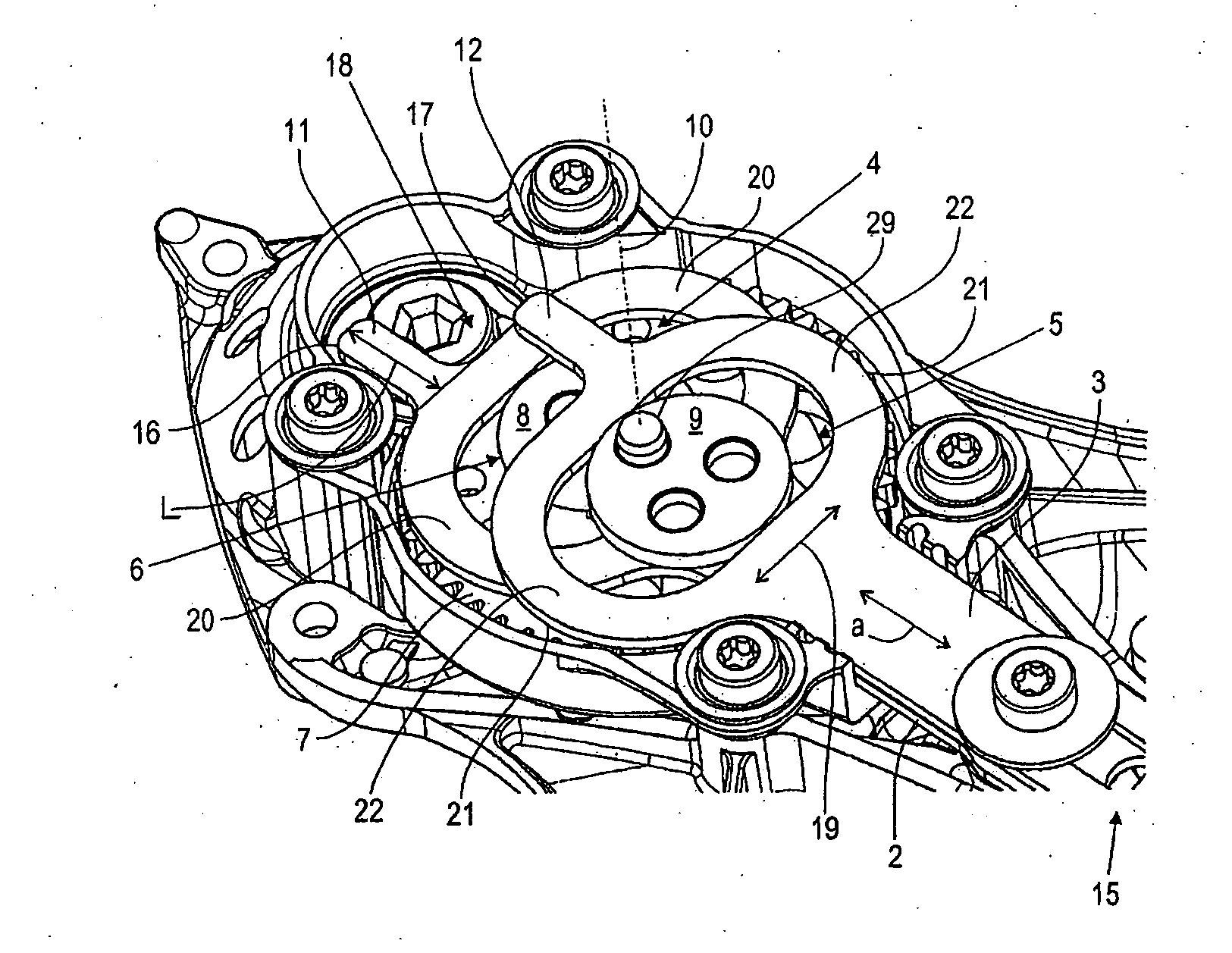 Eccentric gear arrangement