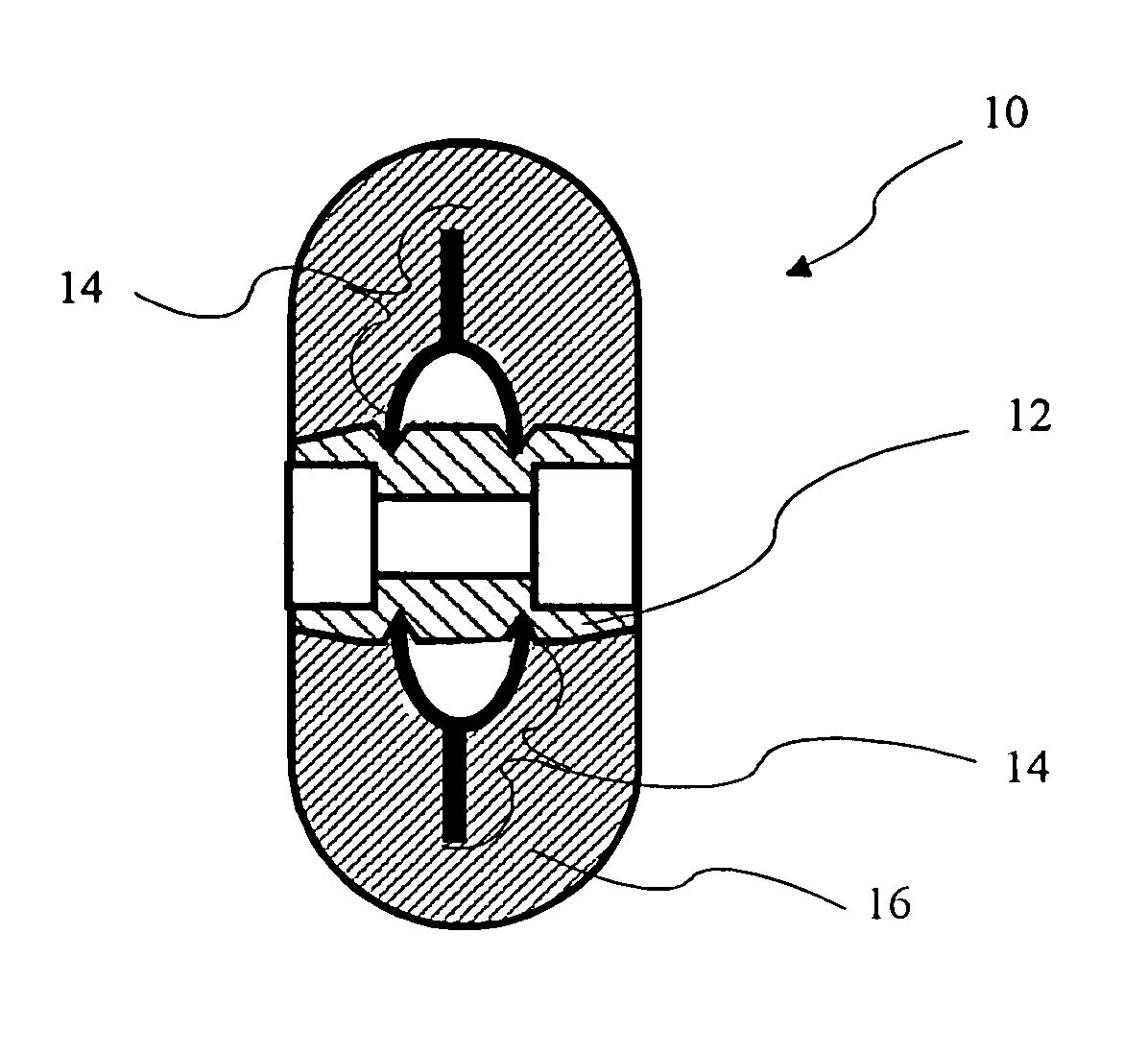 Inline wheel with softer tire and internal support structure