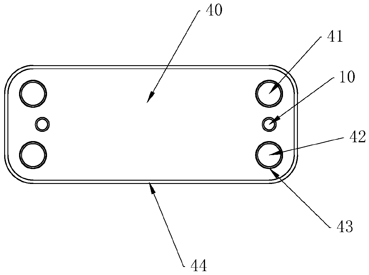 Rivet mounting method, rivet mounting structure and brazing type heat exchanger for wall-hanging furnace