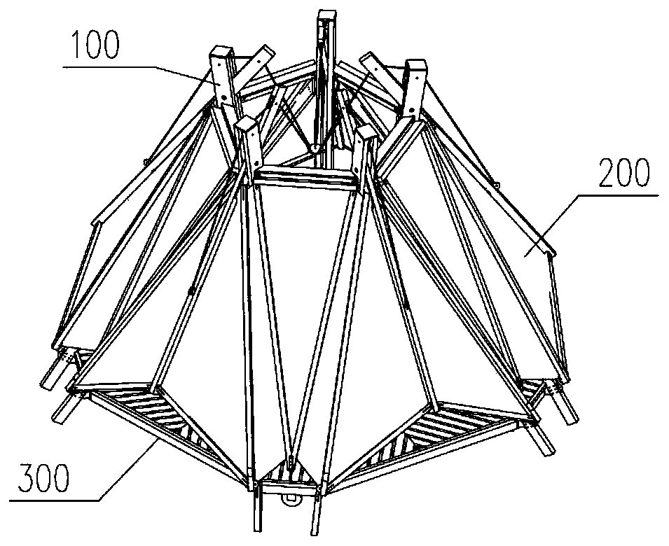 Fabricated movable photo-sensitive adjusting block rapid dismounted and built solar bionic landscape kiosk