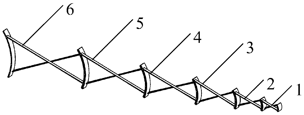 Multi-stage passive bending mechanism based on variable cross-section cross reeds