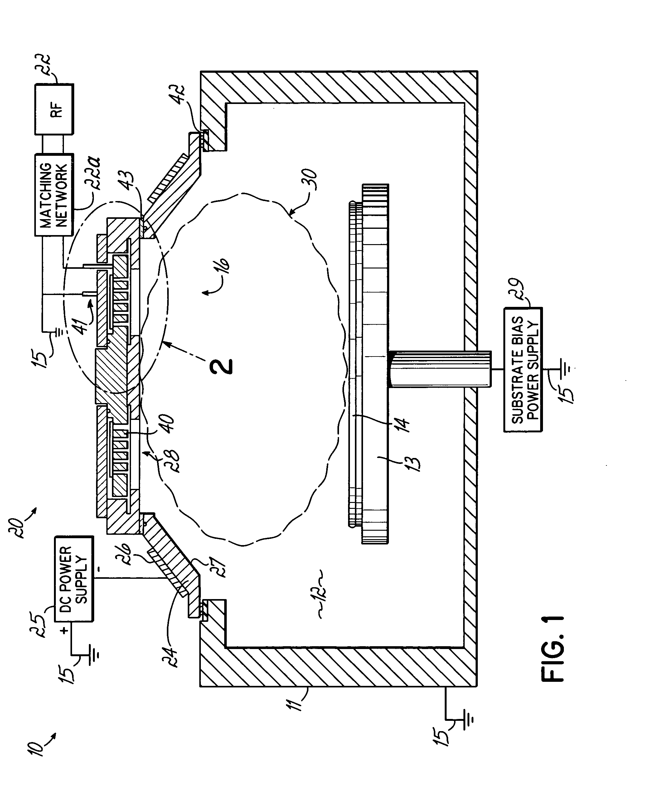 Internal antennae for plasma processing with metal plasma