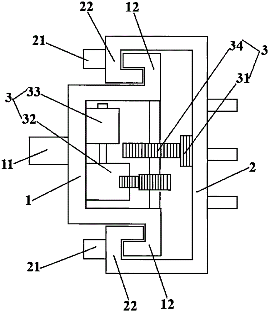 Automatic climbing device of scaffold