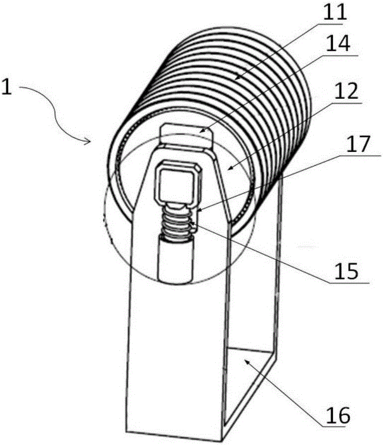 Auxiliary press roller and forming machine connector press roller with same