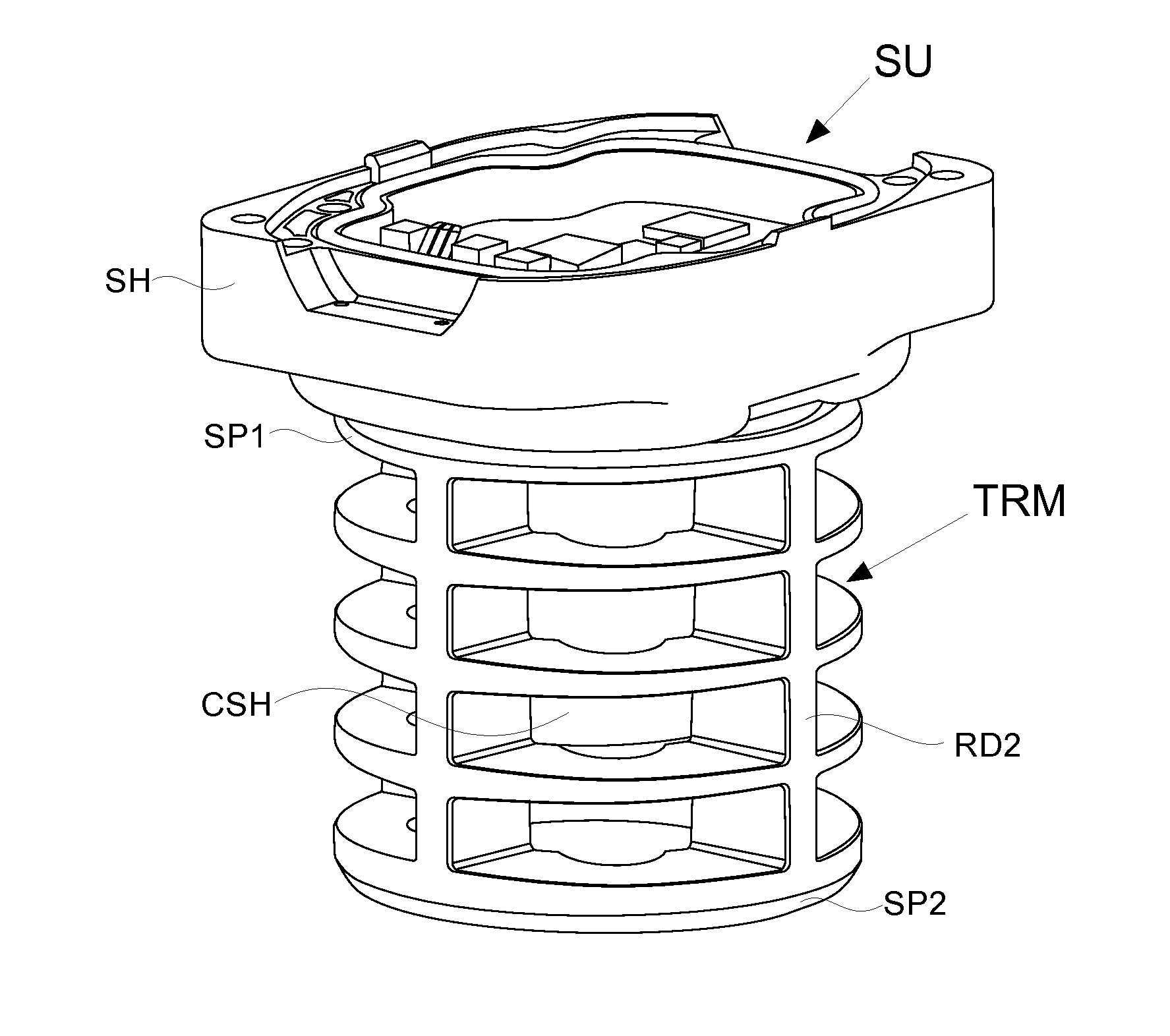 Coupling device for seismic sensors