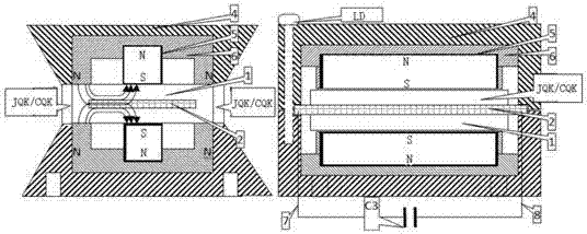 Mechanical-air cavity-electronic combined generalized resonant pneumatic power generation device