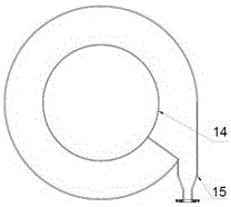 Spiral flow diversion and hydrocyclone separation settling device