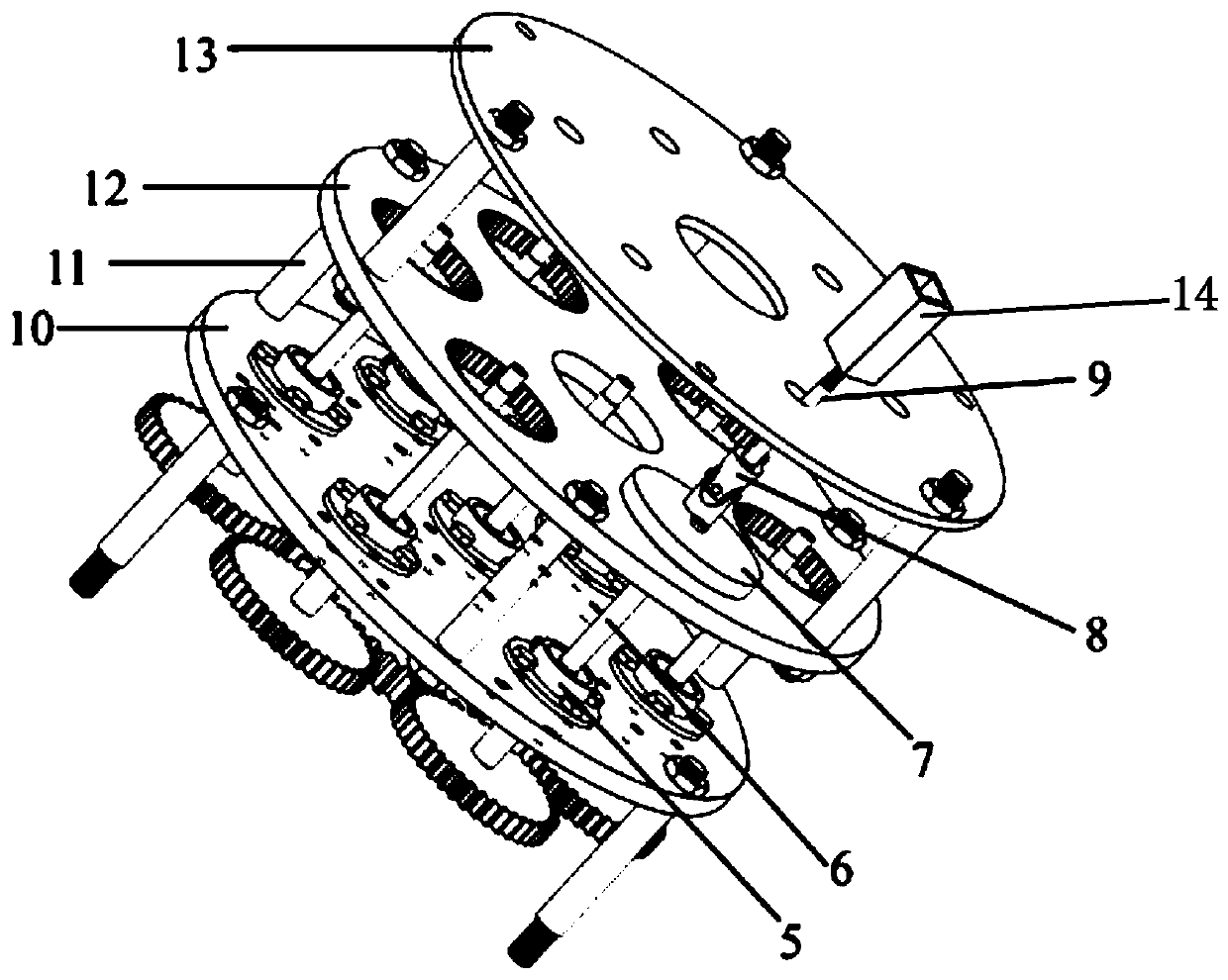 Clamping device for preparing thermal barrier coating through electron beam physical vapor deposition