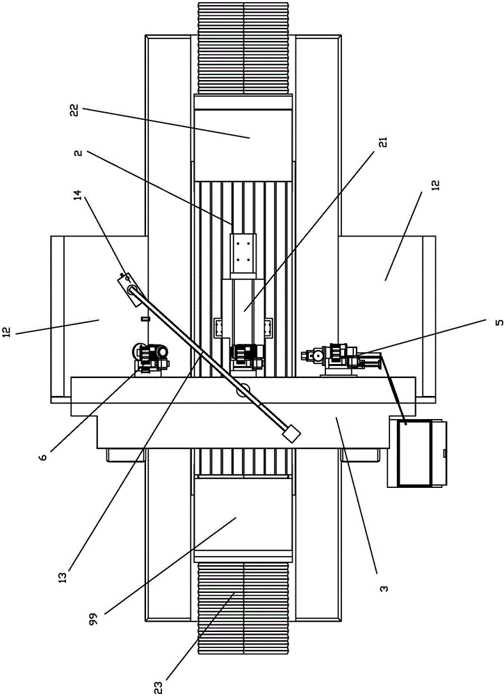 Laser combined-machining grinding machine