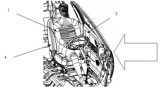 Car side surface safety air bag