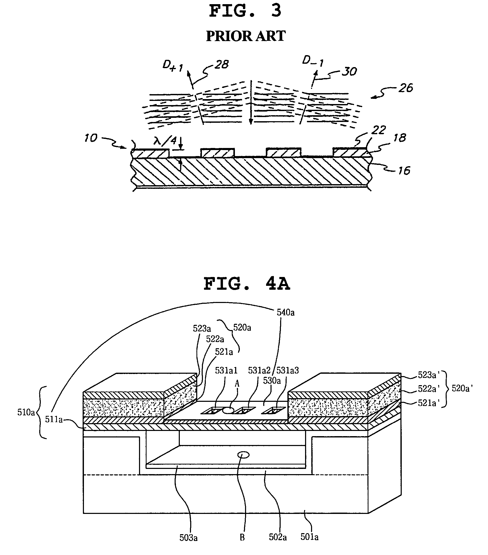 Open hole-based diffractive light modulator