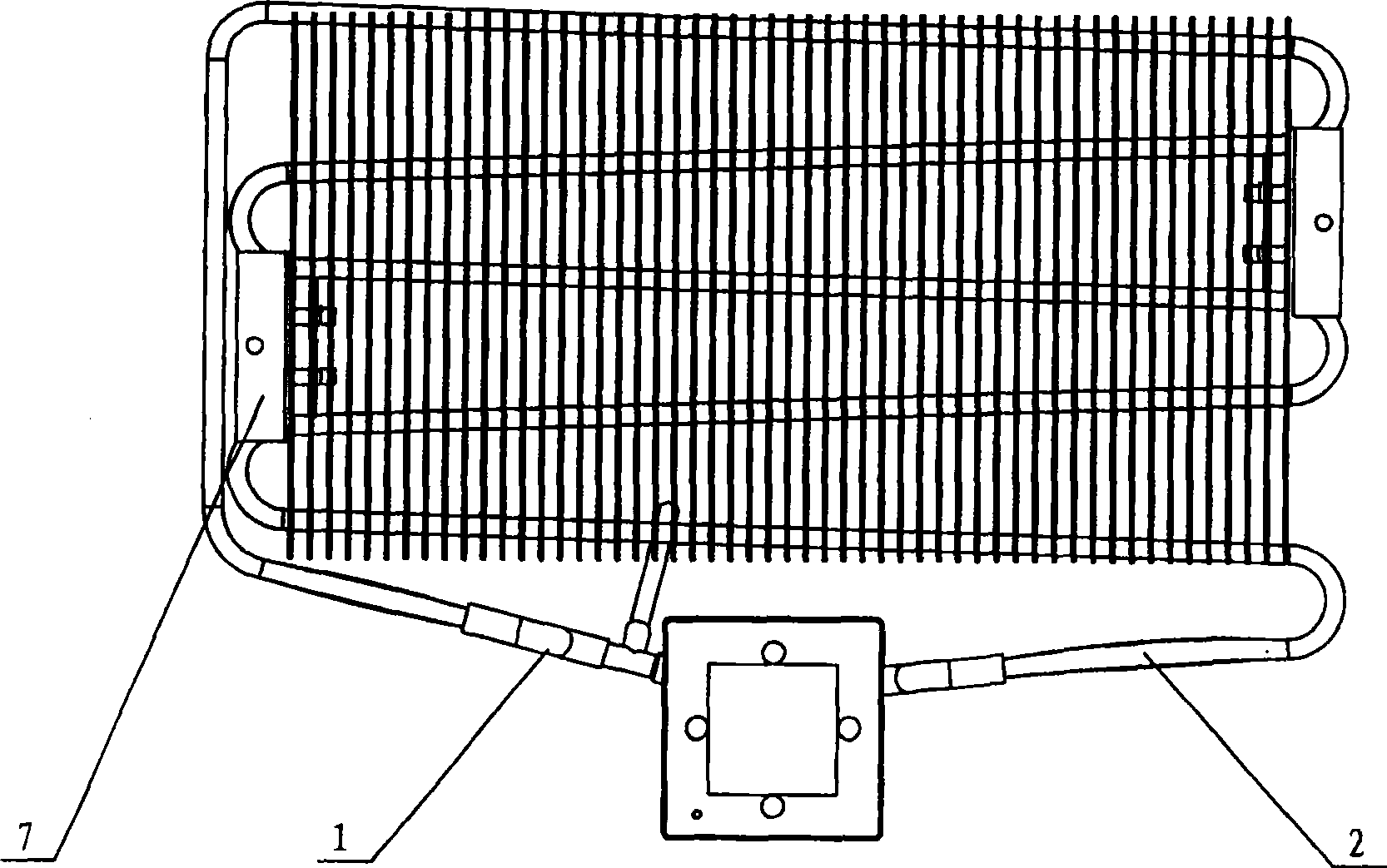 Heat pipe device for electronic refrigerator and making method thereof