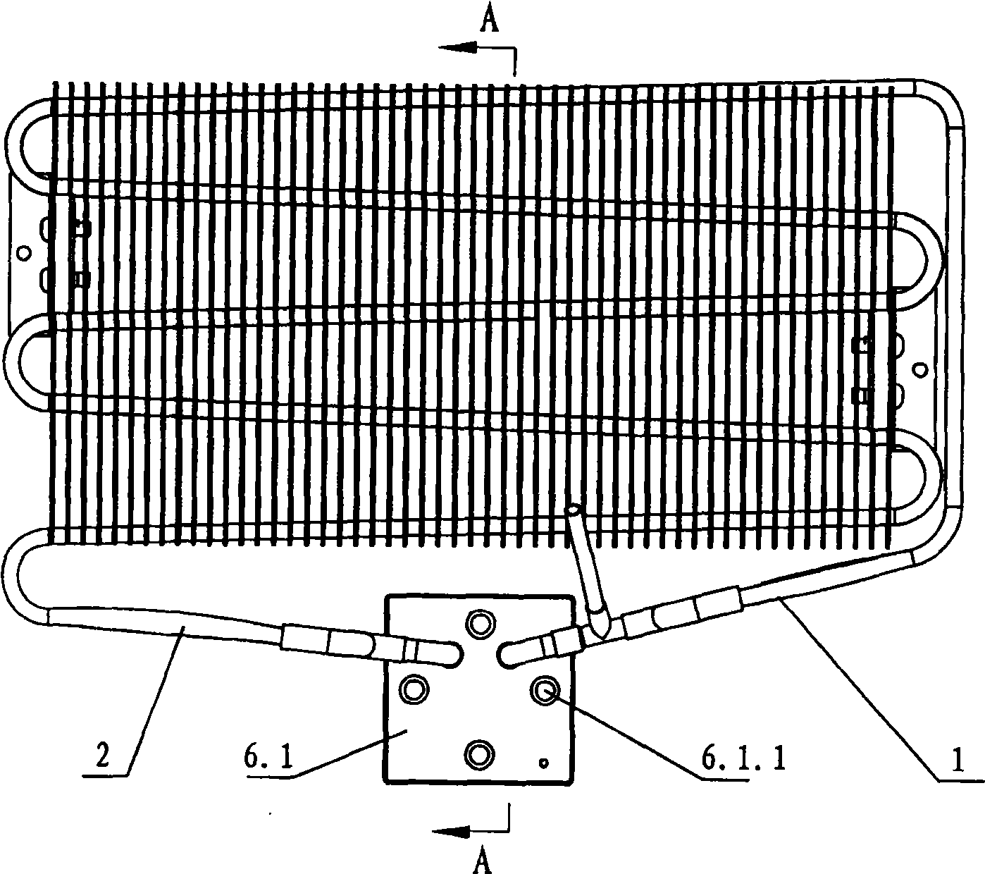 Heat pipe device for electronic refrigerator and making method thereof