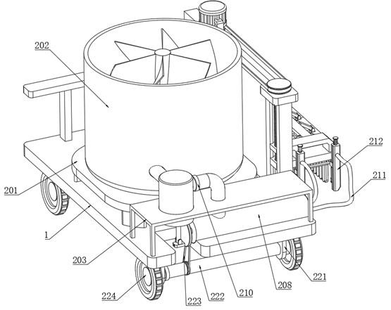 Shoulder stone treatment equipment for road construction