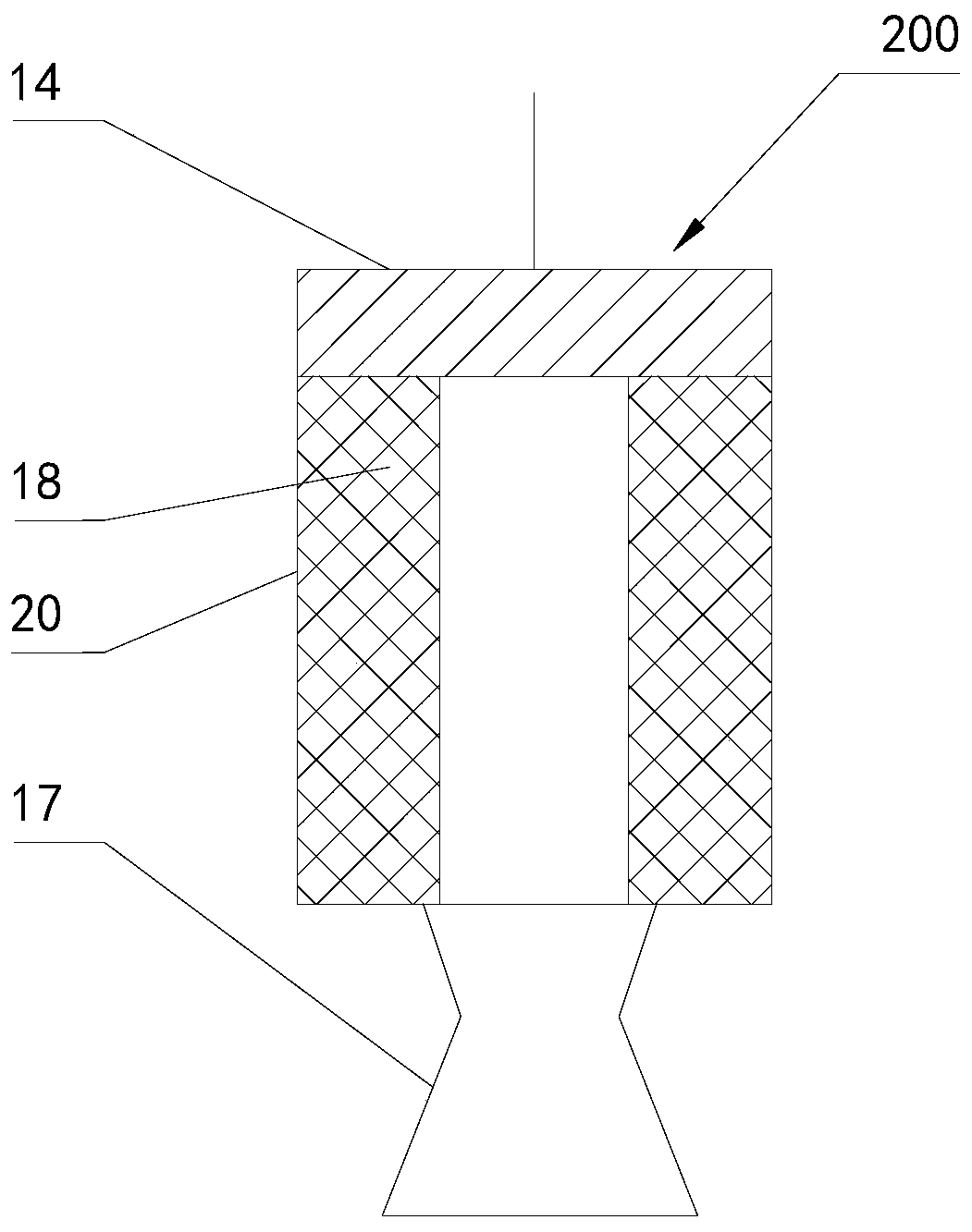 Rocket three-level solid-liquid main power and attitude control integrated system and method thereof