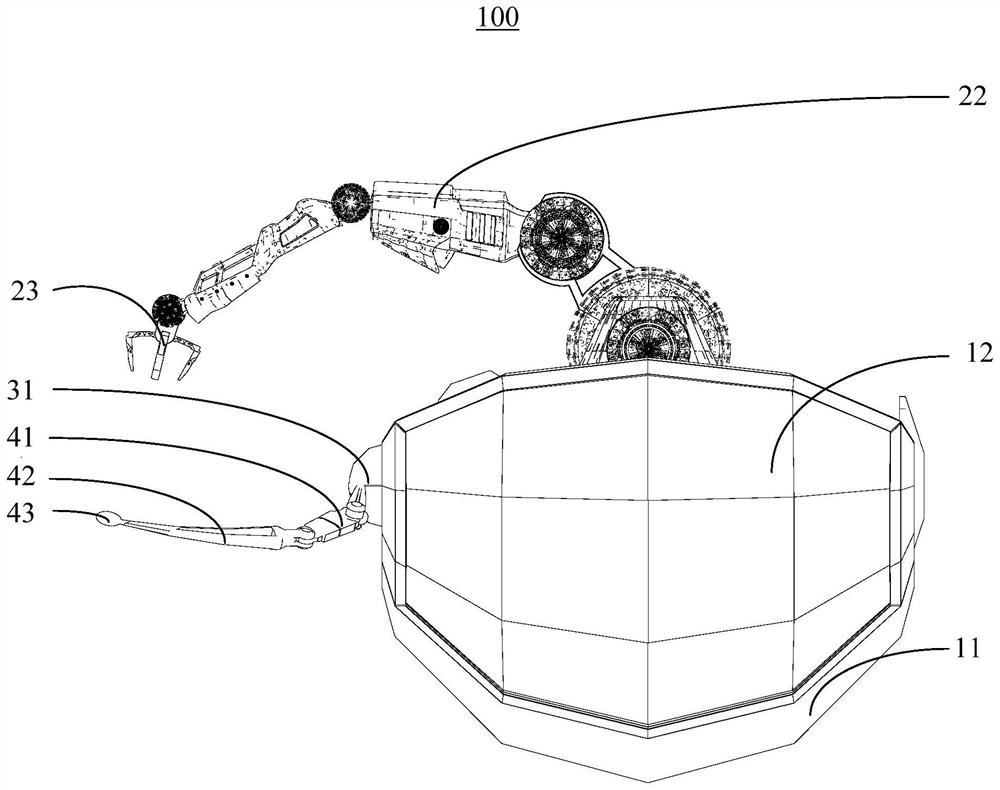 Picking device on water