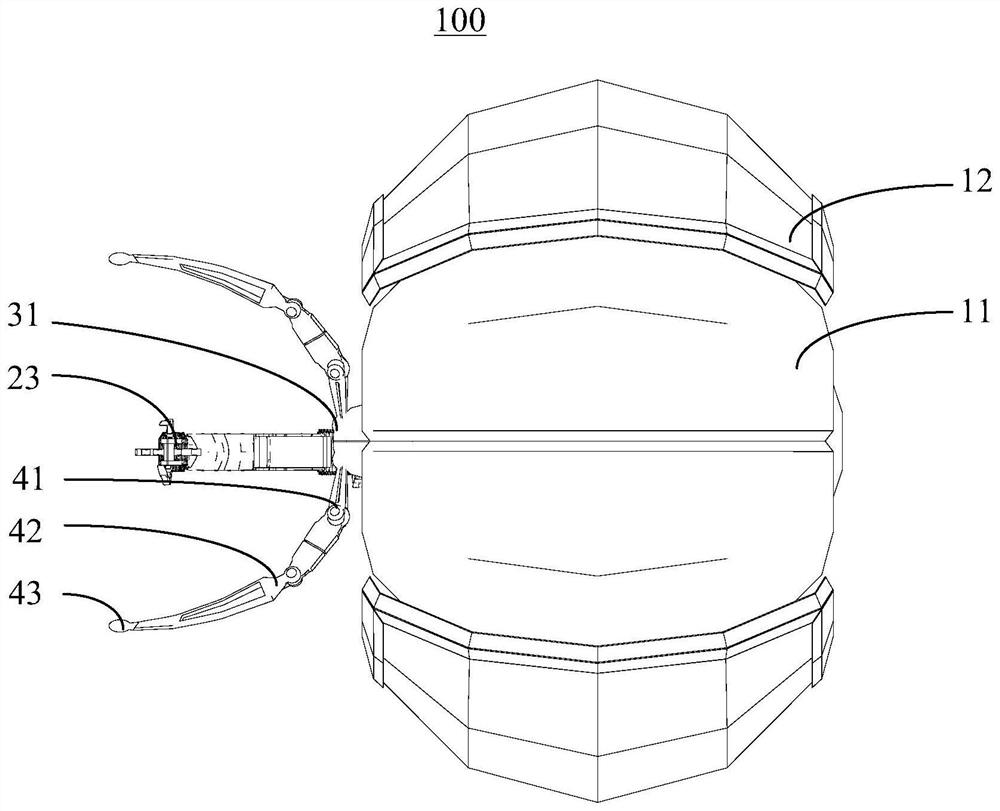 Picking device on water