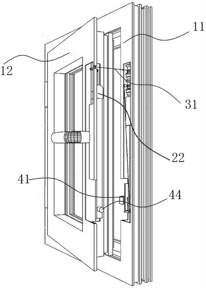 Automatic window opening and closing method and automatic window closing structure