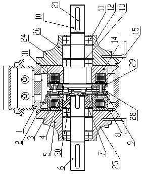 Electromagnetic clutch brake