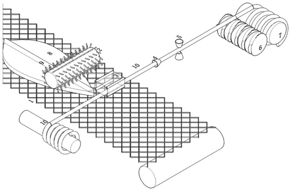 A core-spun fireweed yarn and its preparation method and preparation device